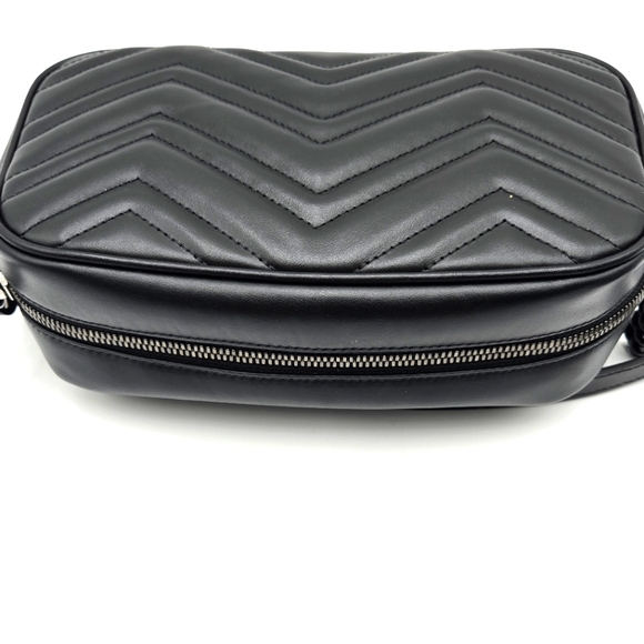 GUCCI GG Marmont Shoulder/Crossbody Black Leather/Hardware - COA included - Picture 13 of 16